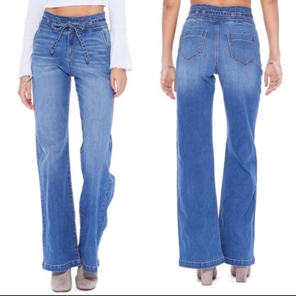 NATURE Wide Leg High Waisted Jeans NWT